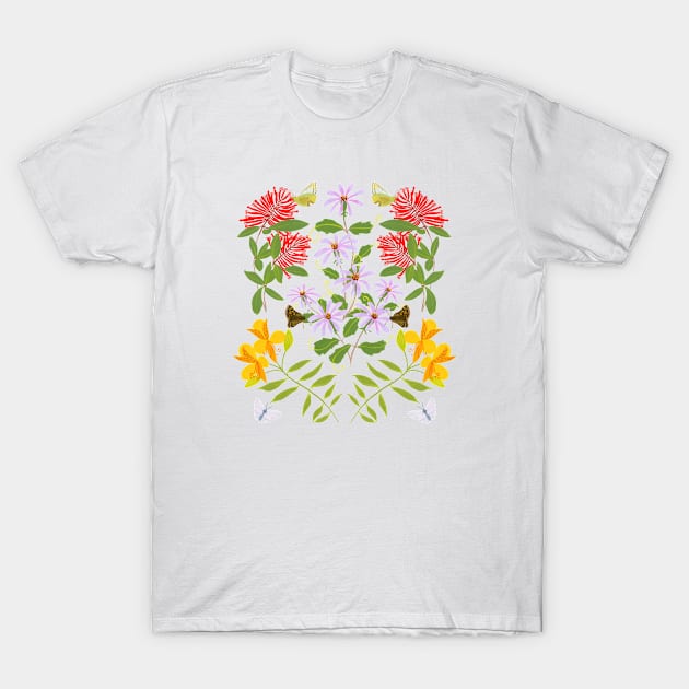 Folk retro florals T-Shirt by agus.cami